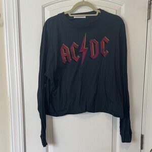 Daydreamer Black Long Sleeve Tee with Red and Yellow Graphic